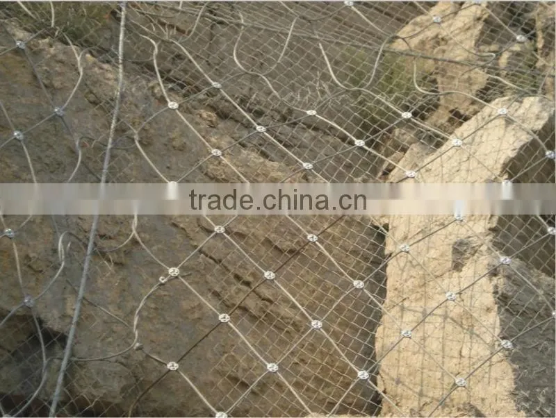 SNS Wire Rope Mesh,Stainless steel cable mesh Factory
