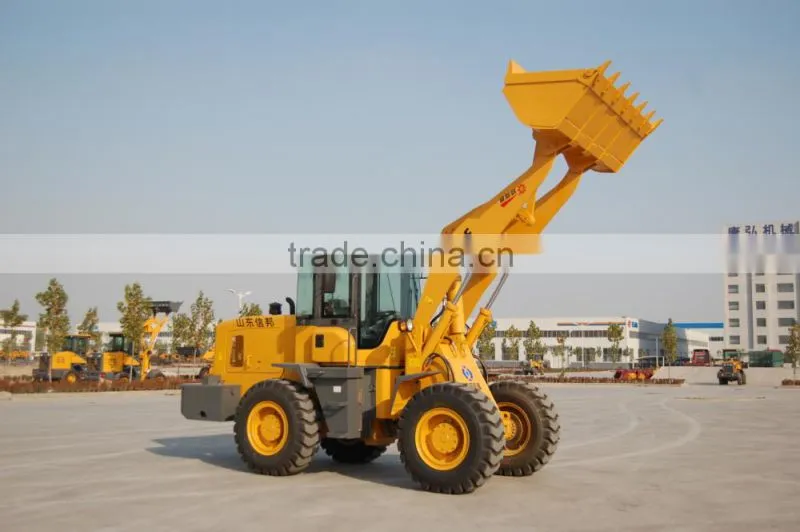 Road construction equipment! 3t excavator-loader, wheel loader with hydraulic transmission