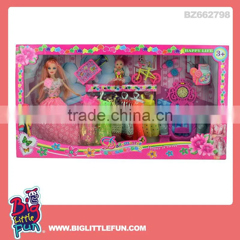 11.5 inch solid loli dolls toy princess dress up games for girls