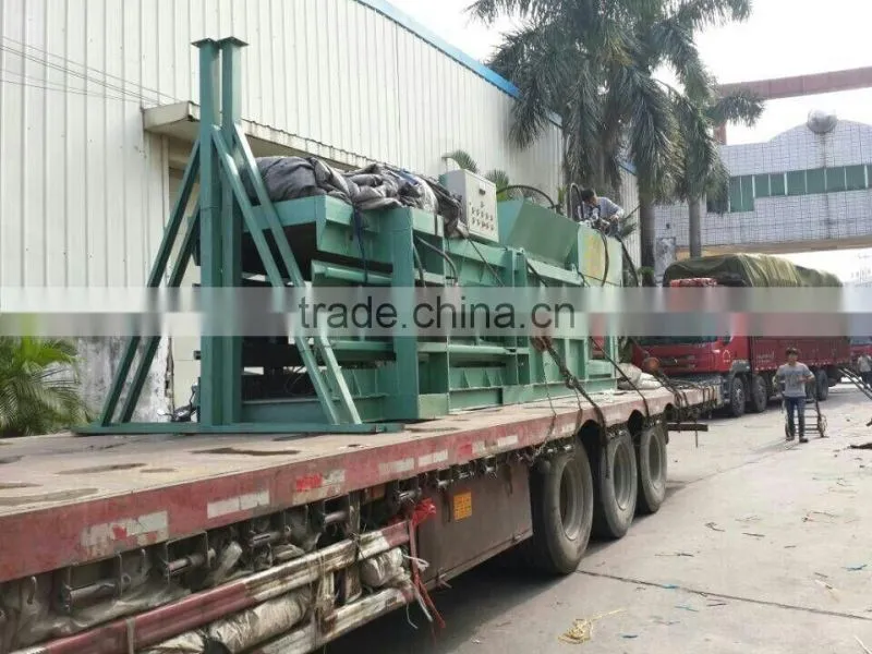 Hot selling hydraulic horizontal waste paper baler, cardboard baling press machine