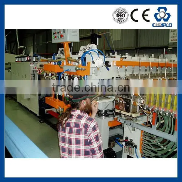 COLORFUL MULTILAYER PP CORRUGATED SHEET PRODUCTION LINE, POLYPROPYLENE CORRUGATED PROFILE SHEET PRODUCTION LINE