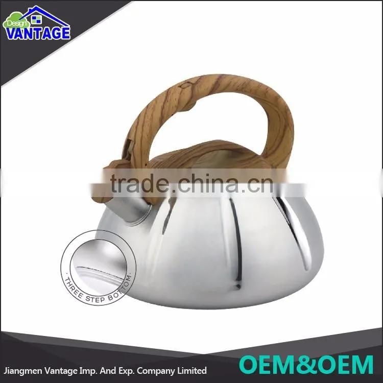Wholesale high quality whistle kettle 1.5 / 2.0 / 2.5 / 3.0 / 3.5 / 4.0L stainless kettle