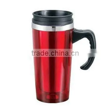 HOT! thermos jug Fashion plastic auto mug ,auto mug made of PP and plastic