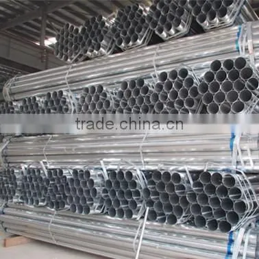 23.4mm welded pre galvanzied 60GSM round steel pipes