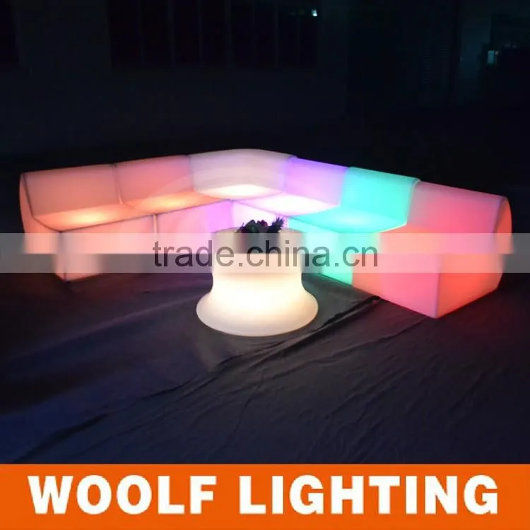 Lighting Up Simple Design Illuminated Modern Decorative Led Cylinder Tea Table