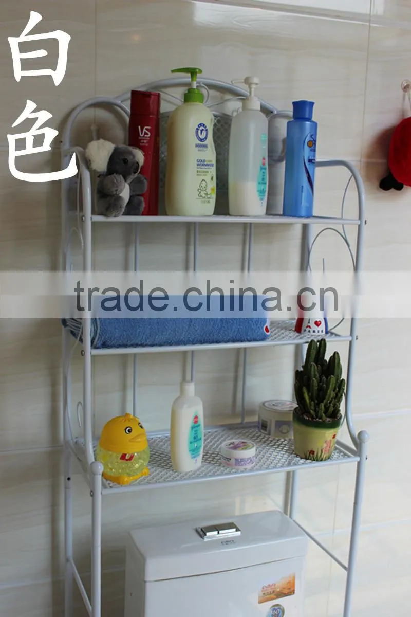 Metal 3 Shelf Bathroom Storage Organizer Spacesaver Towel Over Rack Toliet