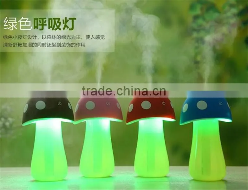 CT-738 Mini USB Humidifier Mushroom humidifier nightlights Humidifier water bottle