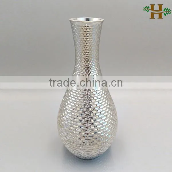 Hot sell hand blown bright colored glass vases with high quality alibaba china
