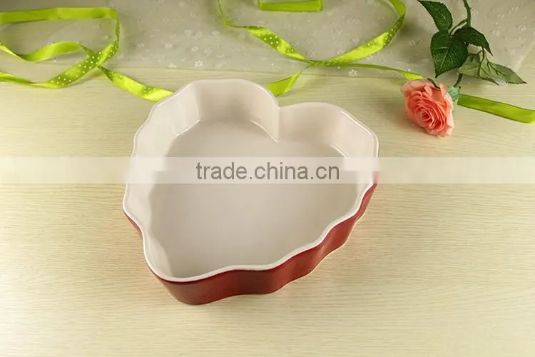 2017 factory supplies ceramic bakeware custom made baking pans