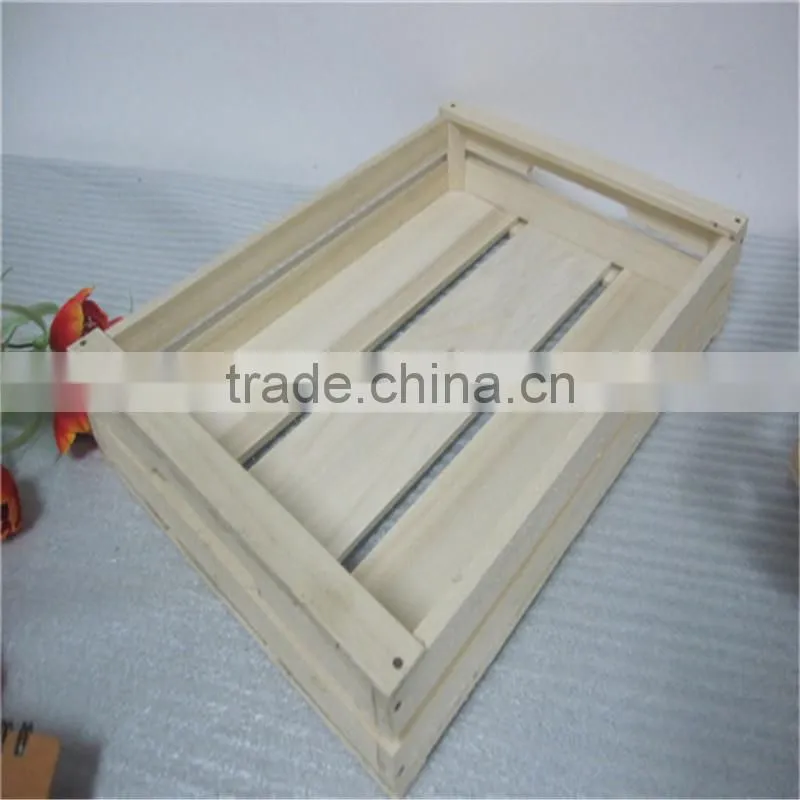 Modern style pine wooden storage box wooden crates