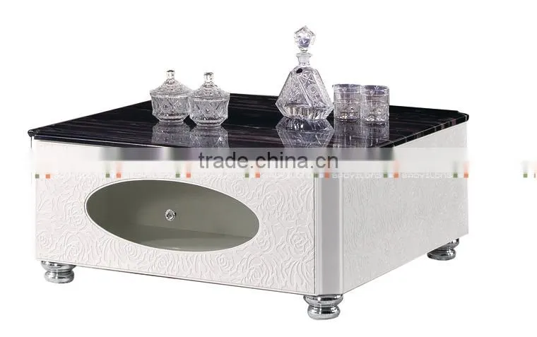 45%off black marble top Coffee table LV-TA801Q