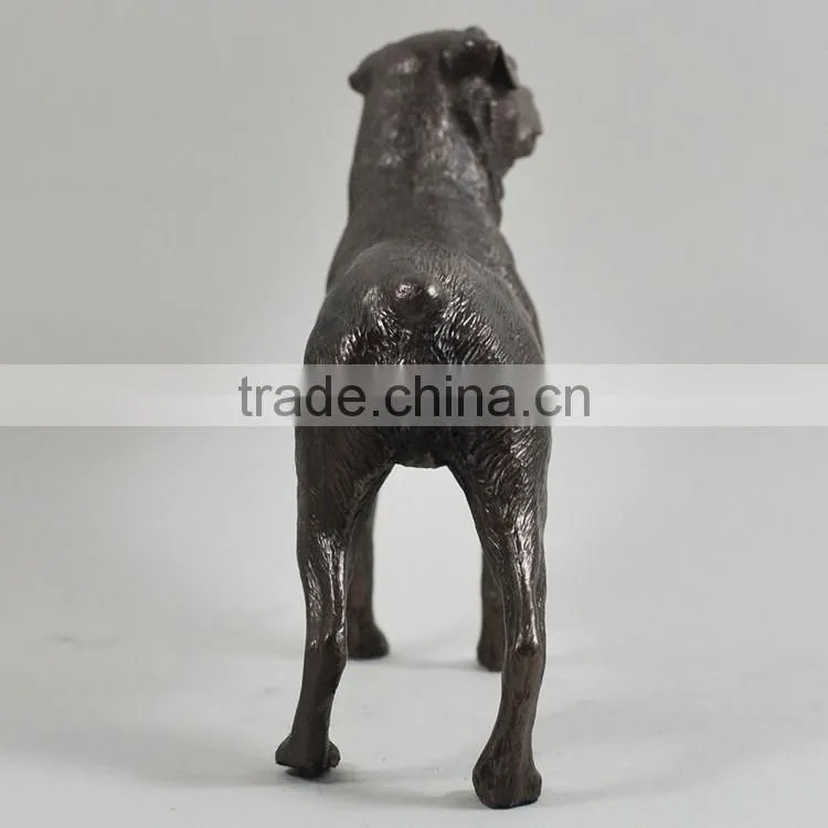 Life size animal metal sculpture bronze dog rottweiler statue for sale