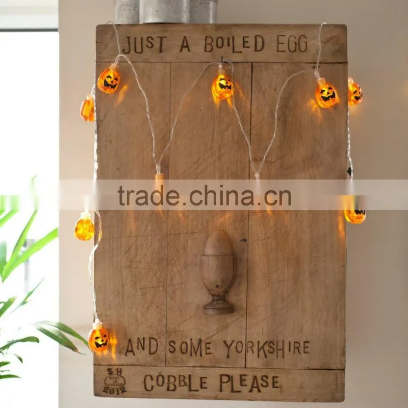 10 Halloween Pumpkin Battery Operated LED Fairy Lights