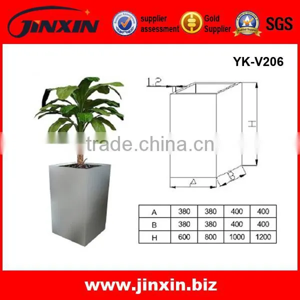 Modern Stainless Steel Decorative Metal Large Flower Vases