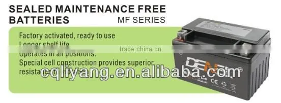 dry-charged high performanceMOTORCYCLE BATTERY 12V16AH