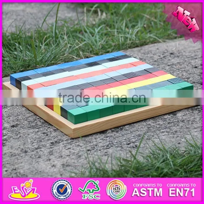 2016 new design 100 pieces arrange blocks children classic wooden toys W14A181