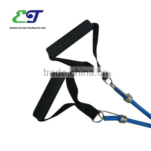 Resistance band with fabric cover / Resistance tube with PE handle/latex tube
