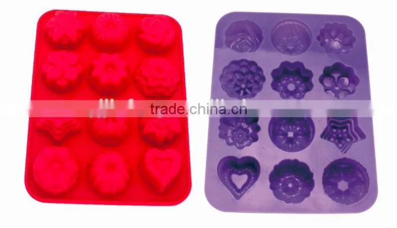 6PCS Rose shape Silicone cake mould baking mould/Silicone cake tools