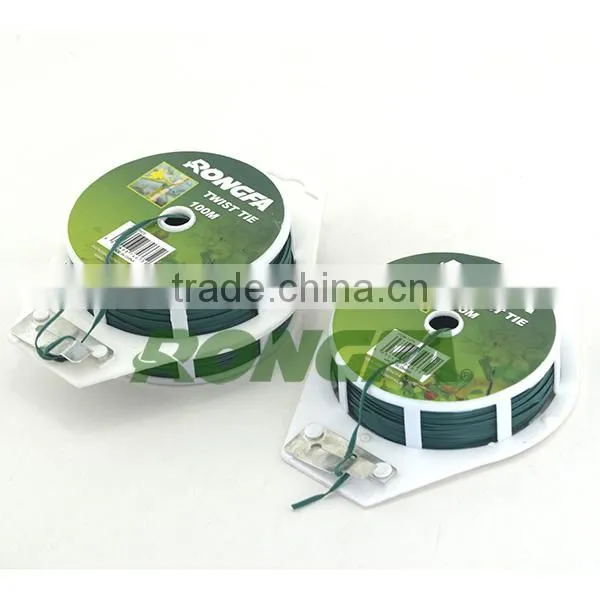 12cm waterproof plastic metal wire twist ties for agriculture and garden