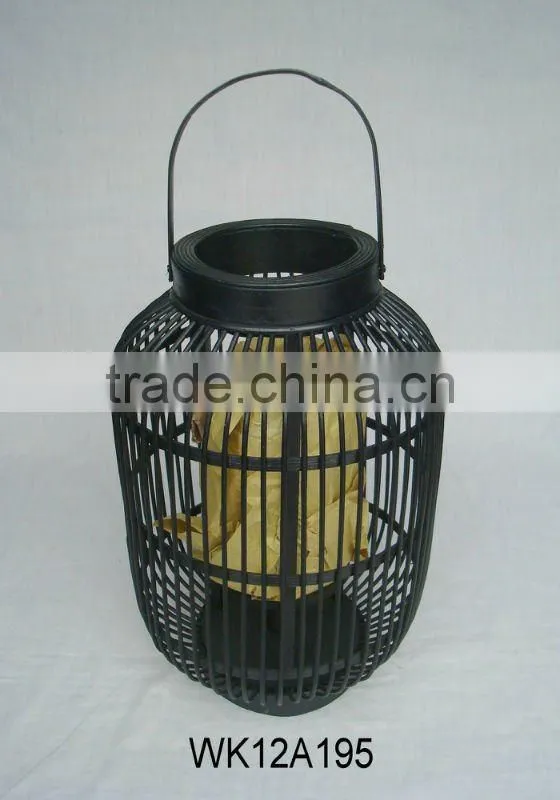 2013 New designed flower bamboo hanging lantern paper lantern