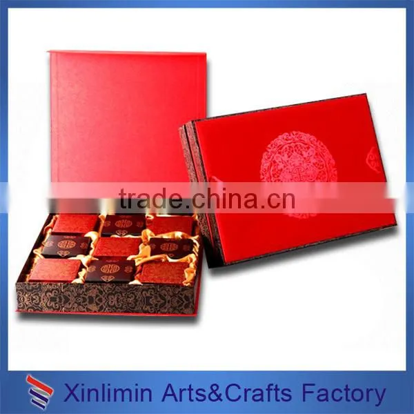 paper packaging cardboard boxes with lid ribbon