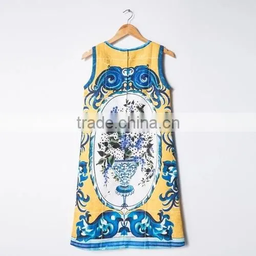 Custom vivid color cotton fabric for ladies printed fabric