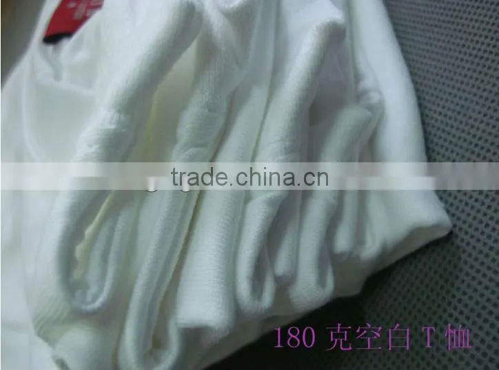 180g 100% cotton blank t-shirt wholesale custom logo printing unisex t-shirt