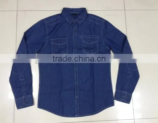 mens denim shirt with simple design 16