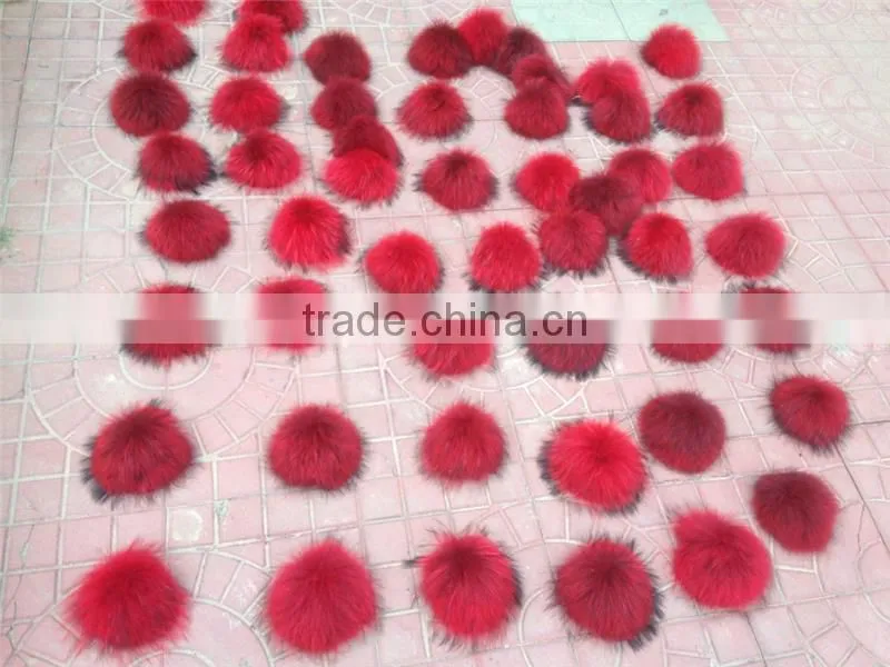 Brand new rabbit fur pom ball keychain with high quality tmq-157