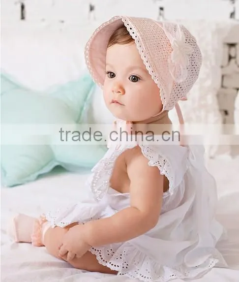New Baby Lace Bonnet Hat Lacy Baby Girl Bonnet Hat Newborn Lace Ruffled Baby Bonnet
