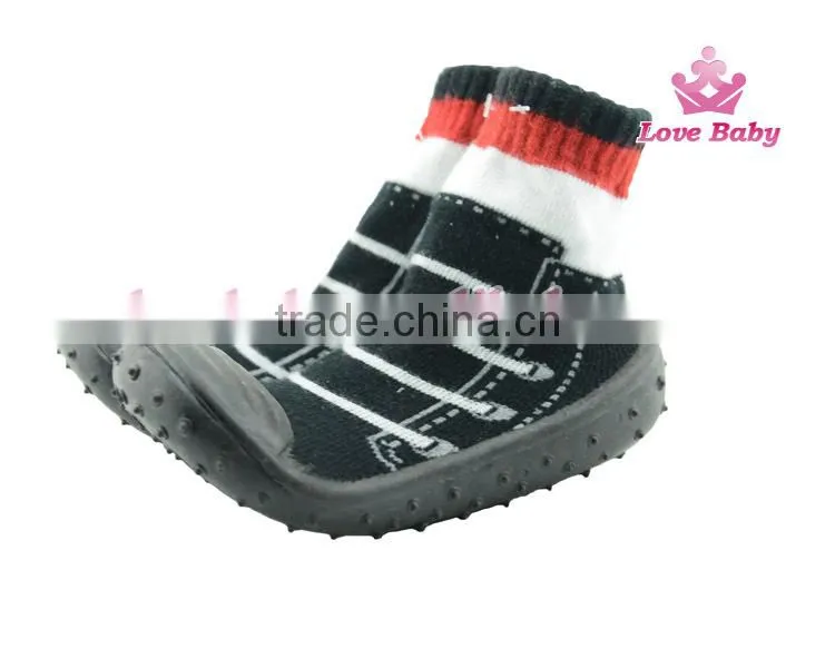 Boutique wholesale mix colors newborn rubber and phylon sole shoes