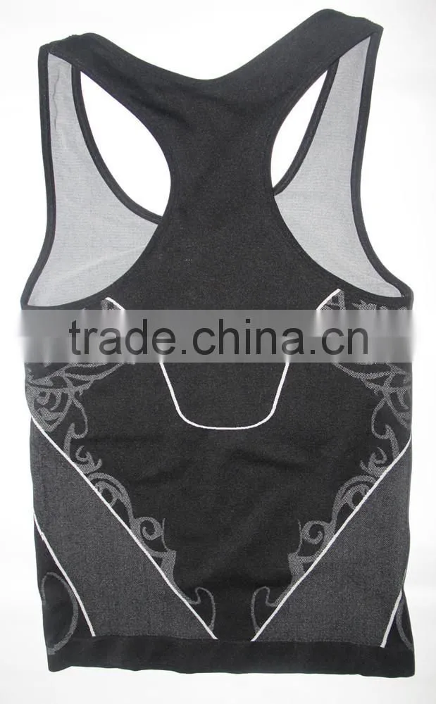 Seamless yarn dyed sports tank top