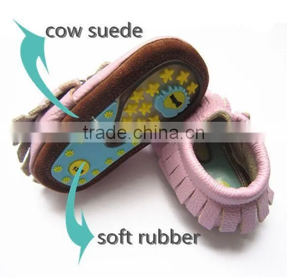 beige color soft rubber sole baby shoes for 6-24months,only 3 sizes