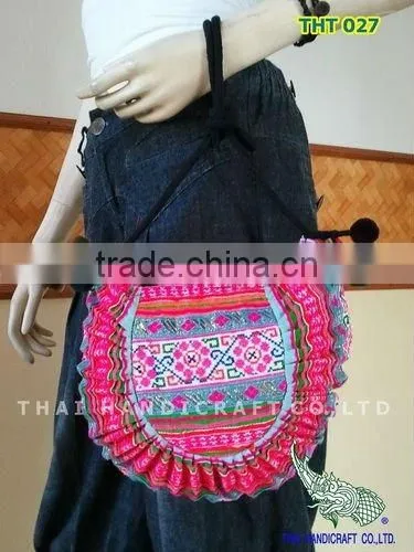 Thai Embroidered HMONG Hill Tribe Shoulder Bag Cross Body Bag