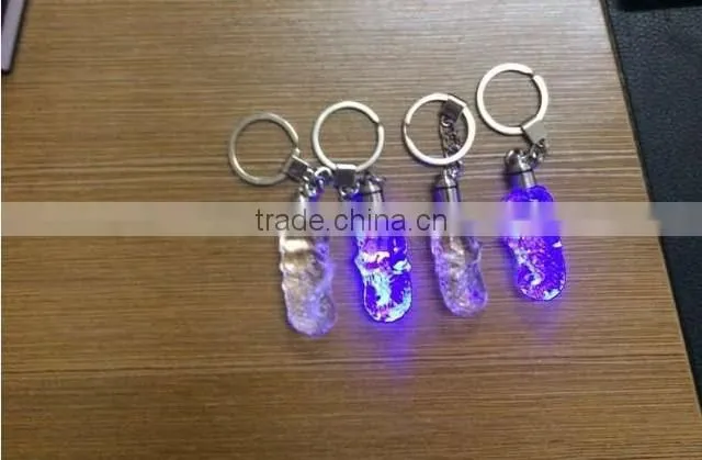 Crystal Singapore Merlion Model With LED Keychain For Souvenirs Gifts KJJ-01