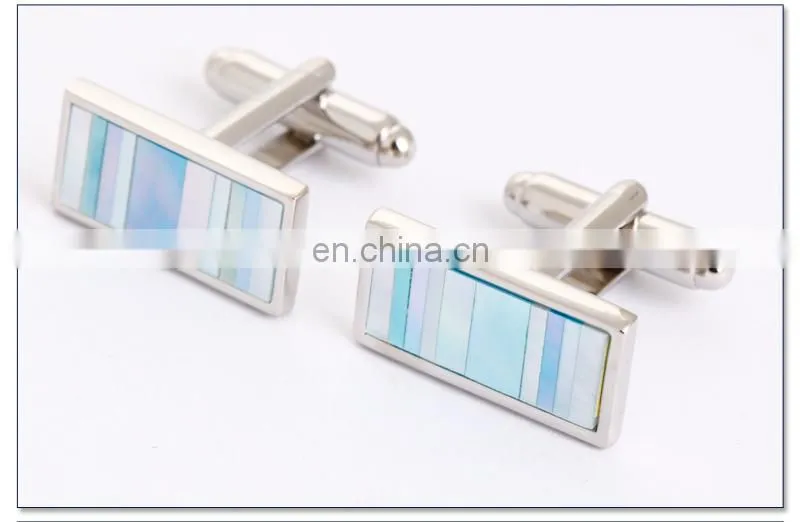 Elegant Colorful Shell of Men's Cufflinks