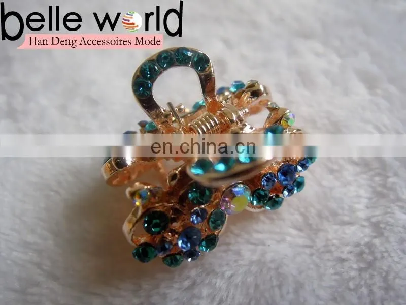 Elegant Bridal Hair Accessory Rhinestone Mini Hair Claw Clip