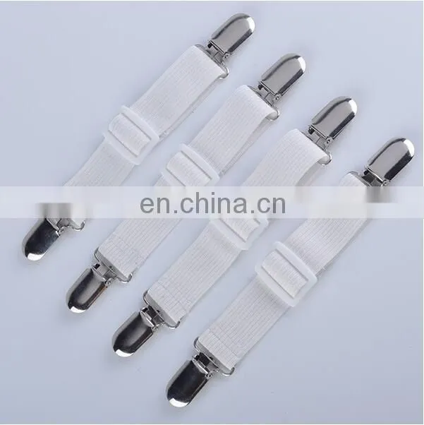 Fashion hot sale Set 4 Adjustable Mattress Pad Cover holders Bed Sheet Cover Straps holders