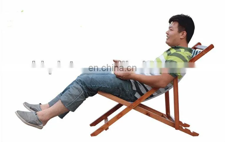 Wooden frame beach chair,fishing chair,wholesale deck chairs