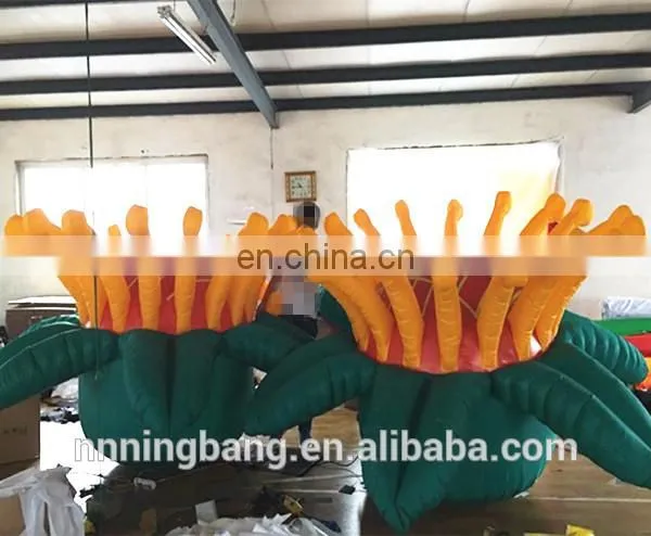Custom made oxford cloth giant inflatable flower for event decoration
