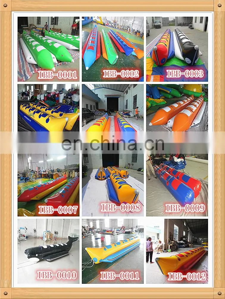 TOPINFLATABLES PVC banana boat with low price, inflatable water equipment for sale