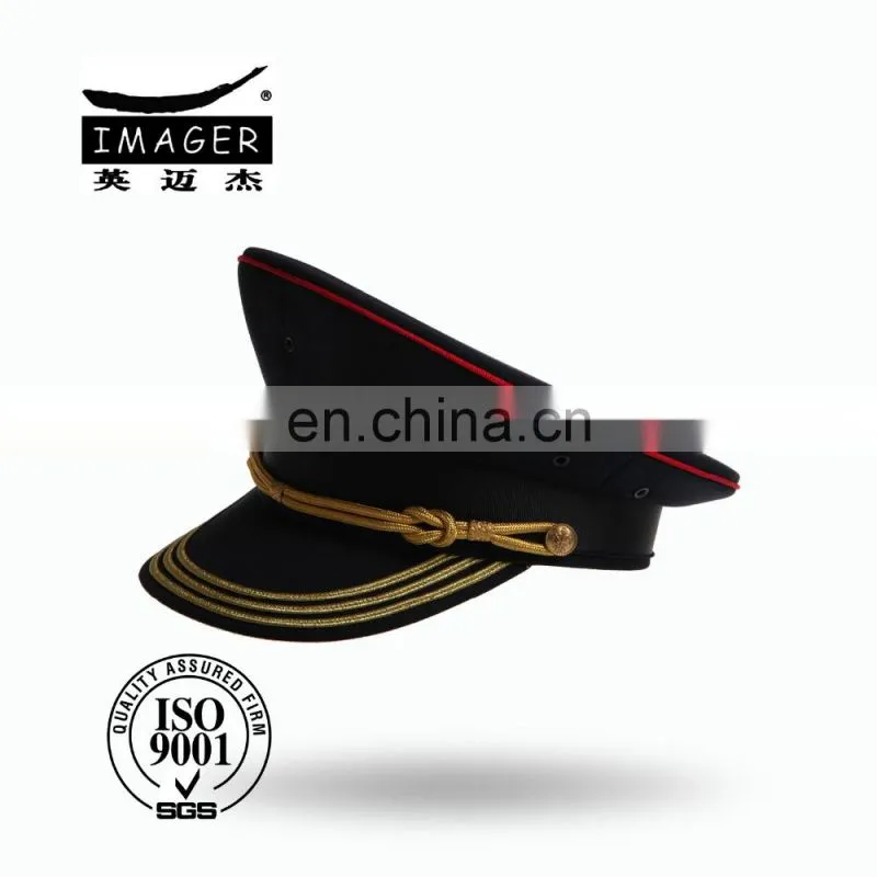Customized Air Defence Forces Private Cap with Gold Strap and Embroidery