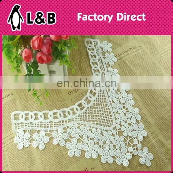 New Design Milk Silk Collar Embroidered Neckline Fringe Decorative Collar For Garment