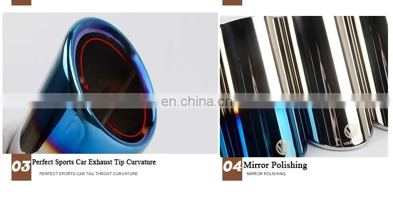 exhaust pipe titanium exhaust tips