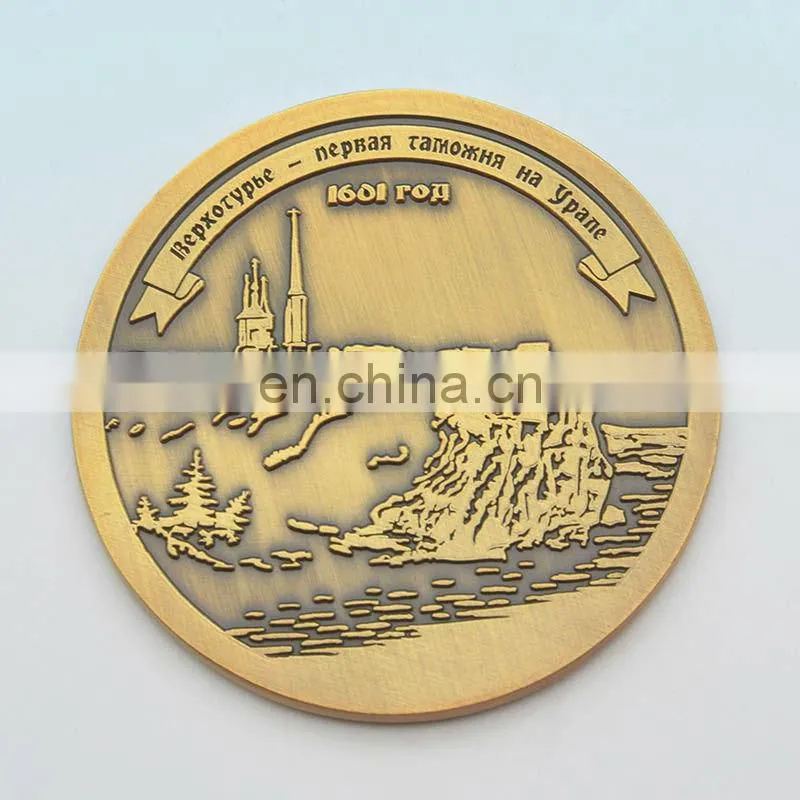 Promotional cheap metal memorabilia coin