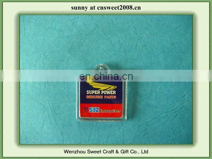 plastic keychain photo holder