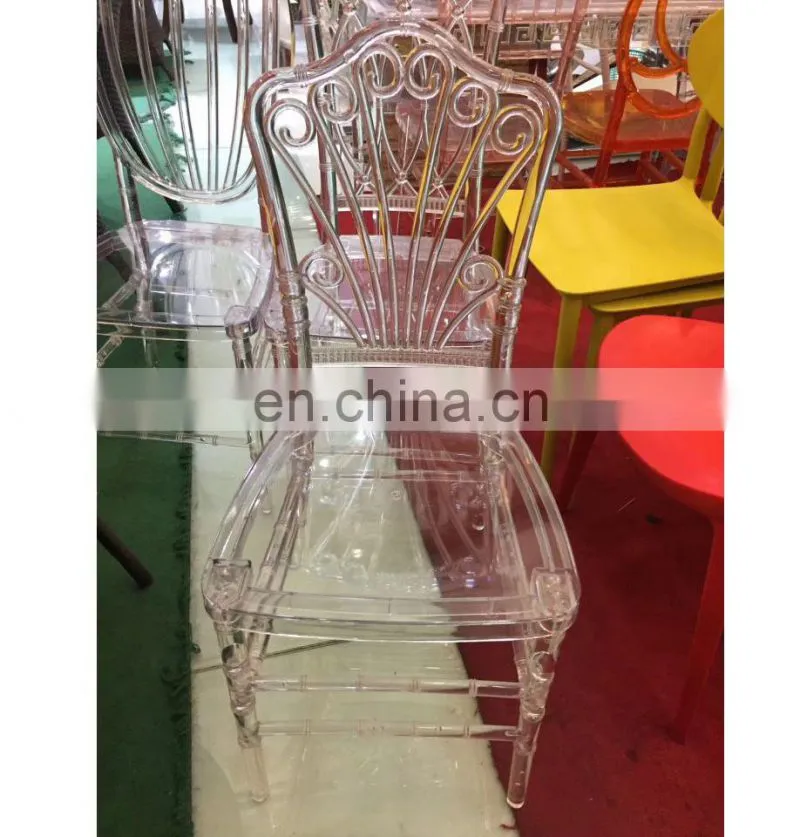 wholesales cheap clear acrylic princess banquet chair