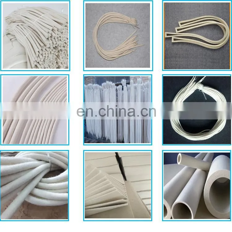 oil-absorbing white wool felt blocks string wool felt rope 1m length