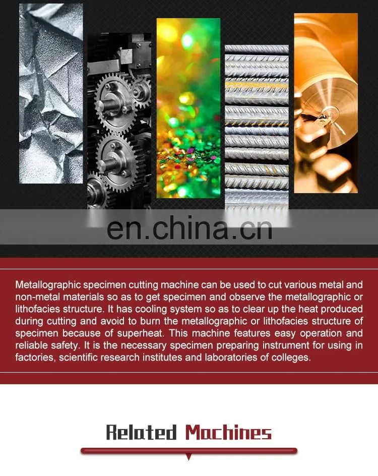 GTQ-5000A High Speed High Precision Metal Metallurgical Sample Cutting Machine