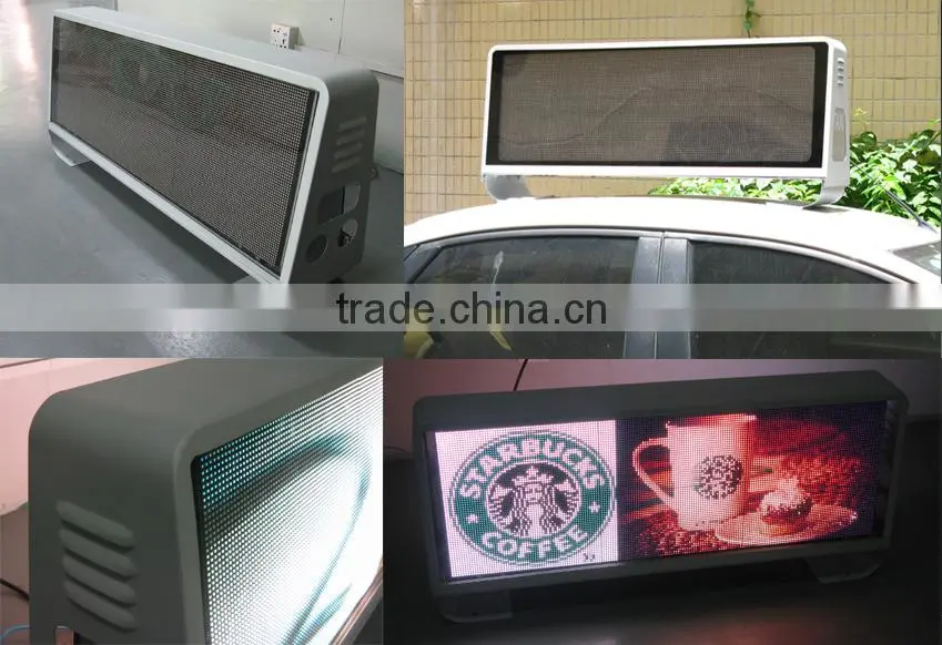 Ali Trade Assurance LED taxi roof top advertising signs, car roof advertising signs